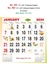 R553 English Monthly Calendar Print 2024