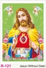 Click to zoom R121 Jesus (Without Date) Plastic Calendar Print 2025