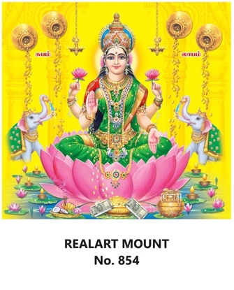 R854 Lord Lakshmi Daily Calendar Printing 2025